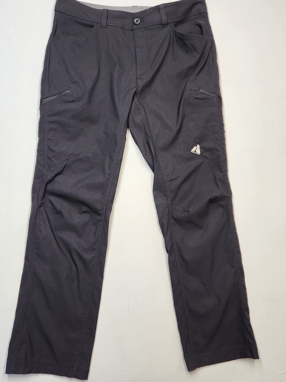 Eddie Bauer First Ascent Guide Pro Pants Men 35x32 Black Hiking Stretch Trail